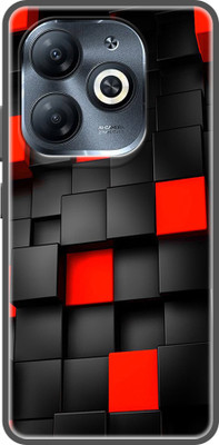 Kalua Mall Back Cover for Tecno Spark Go 2024(Black, Red, Flexible, Silicon, Pack of: 1)
