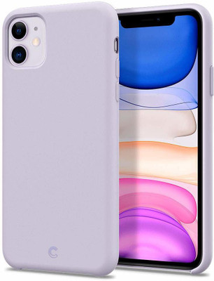 CYRILL Cyrill Ciel [Silicone Collection] Back Cover for Apple iPhone 11(Purple, Shock Proof, Silicon, Pack of: 1)