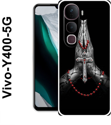 MOBIFLY Back Cover for Vivo Y400 5G, Cross, Jesus, Hand, God, 471(Grey, Flexible, Pack of: 1)