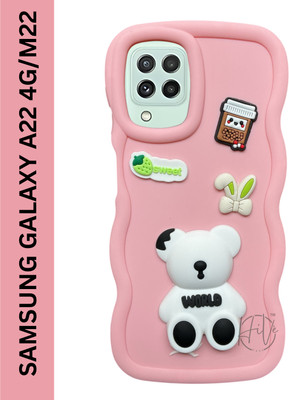 Hive Back Cover for Samsung Galaxy A22 4G, Samsung Galaxy M22 5G(Pink, Grip Case, Silicon, Pack of: 1)