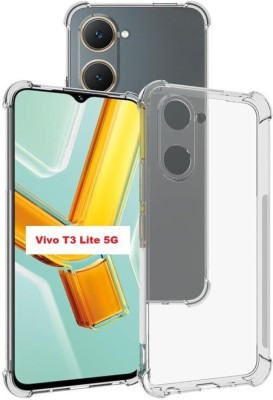 Rlab Back Cover for Vivo T3 Lite, Vivo T3 Lite 5G, [BM](Transparent, Camera Bump Protector, Pack of: 1)