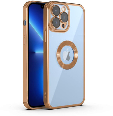 Rakulo Back Cover for Apple Iphone 12 Pro Max(Gold, Dual Protection, Silicon, Pack of: 1)