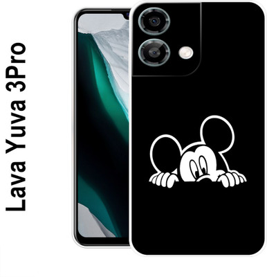LUCASTENN Back Cover for Lava Yuva 3Pro(White, Black, Silicon)