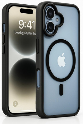 GLOBAL NOMAD Back Cover for iPhone 16(Black, Magsafe, Pack of: 1)