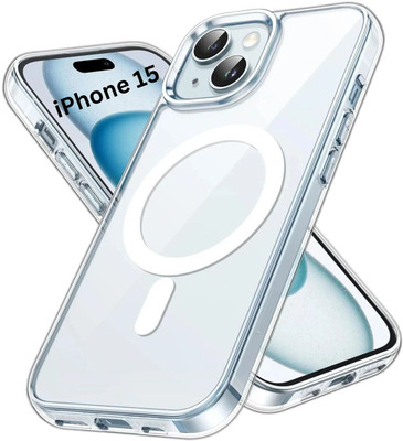 Flipkart SmartBuy Back Cover for Apple iPhone 15(Transparent, Magsafe, Pack of: 1)