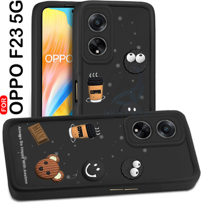 AESTMO Back Cover for Oppo F23 5G(Black, 3D Case, Silicon, Pack of: 1)