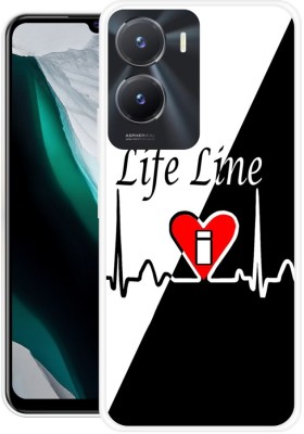 FUGGA Back Cover for vivo Y56 5G, V2311, I, NAME, LETTER, ALPHABET, LIFELINE(Black, Flexible, Silicon, Pack of: 1)