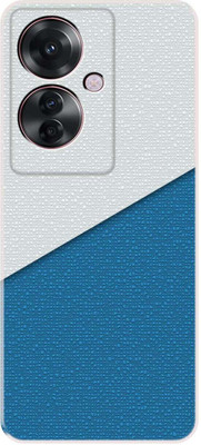 Nassion Back Cover for Oppo F25 Pro 5G(White, Blue, Grip Case, Silicon, Pack of: 1)