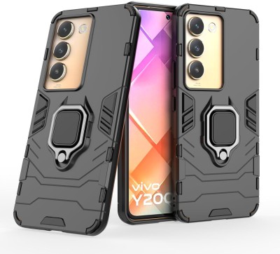 KrKis Back Cover for Vivo Y200E(Black, Shock Proof, Pack of: 1)