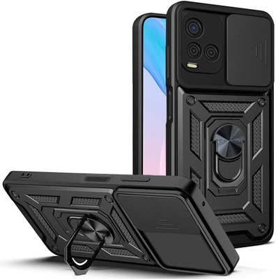 Kypo Back Cover for Vivo Y33T(Black, Slider, Pack of: 1)