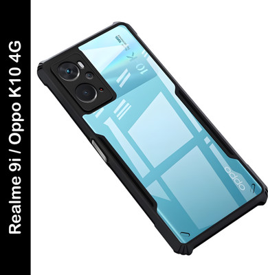 ADI Creations Back Cover for OPPO K10 4G, realme 9i 4G(Black, Camera Bump Protector, Pack of: 1)
