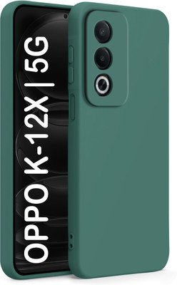 Vshop Back Cover for Oppo K12X 5G(Green, Flexible, Silicon, Pack of: 1)