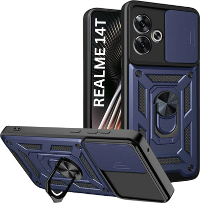 Fablue Back Cover for RealMe 14T 5G(Blue, Rugged Armor, Pack of: 1)