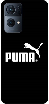 ADZIRE Back Cover for OPPO Reno7 Pro 5G, CPH2293, PUMA, SIGN, LOGO, EMBLEM, DESIGN(Black, Hard Case, Pack of: 1)