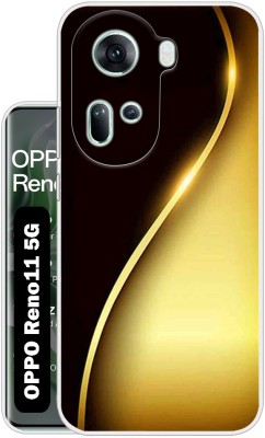 Case Club Back Cover for OPPO Reno11 5G(Gold, Grip Case, Silicon, Pack of: 1)