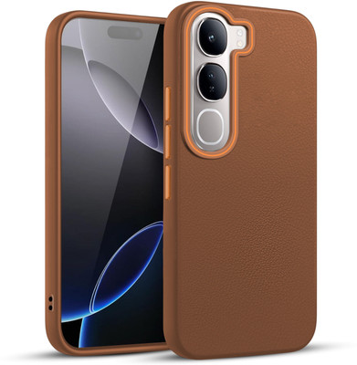 V-TAN Back Cover for Vivo Y300(Brown, Waterproof, Pack of: 1)