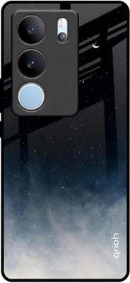 QRIOH Glass Back Cover for Vivo V29 Pro 5G(Multicolor, Grip Case, Pack of: 1)