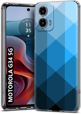 Flipkart SmartBuy Back Cover for MOTOROLA G34 5G, MOTOROLA MOTO G34 5G(Blue, Grip Case, Silicon, Pack of: 1)