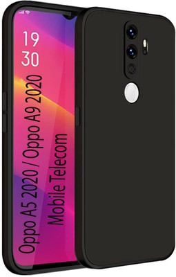 S-Softline Back Cover for Oppo A5 2020(Black, Silicon, Pack of: 1)