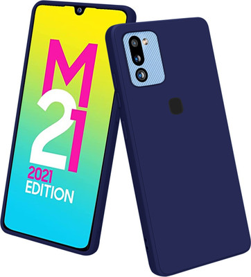 Vshop Back Cover for Samsung Galaxy M21 Back Cover Case Pack of 1(Blue, Flexible, Silicon, Pack of: 1)