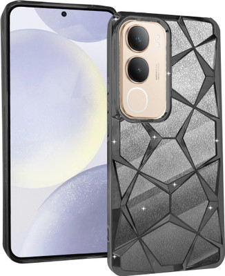 Vonqo Back Cover for vivo Y29 5G, vivo Y19s(Black, Transparent, Dual Protection, Silicon, Pack of: 1)