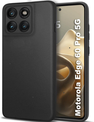 vmt stock Back Cover for MOTOROLA Edge 60 Pro(Black, Silicon, Pack of: 1)