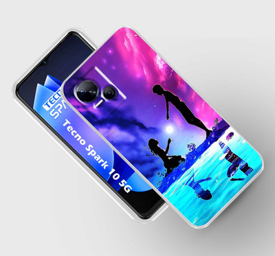 Retroart Back Cover for Tecno Spark 10 5G(Multicolor, Silicon, Pack of: 1)