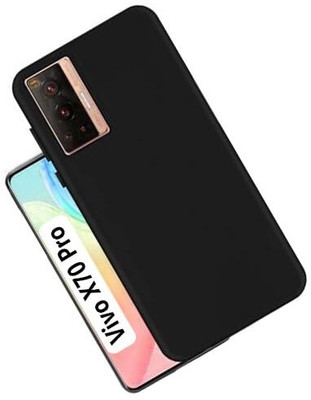 VISHRN Back Cover for vivo X70 Pro(Black, Grip Case, Silicon, Pack of: 1)