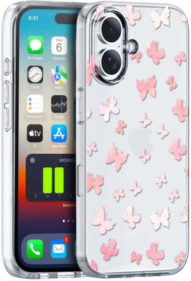 Fashionury Back Cover for Apple iPhone 16(Multicolor, Grip Case, Silicon, Pack of: 1)