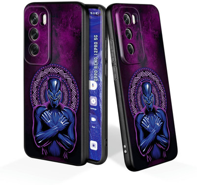 printwhiz Back Cover for Oppo Reno12 Pro 5G(Black)