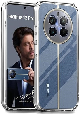 Fablue Back Cover for Realme 12 Pro(Transparent, Grip Case, Silicon, Pack of: 1)