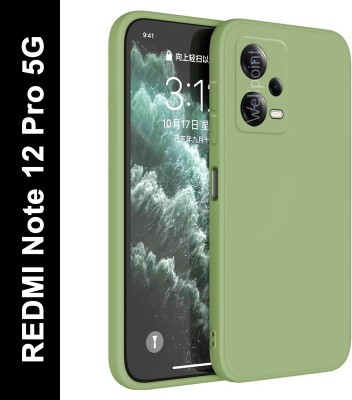 Wellpoint Back Cover for REDMI Note 12 Pro 5G(Green, Camera Bump Protector, Silicon, Pack of: 1)