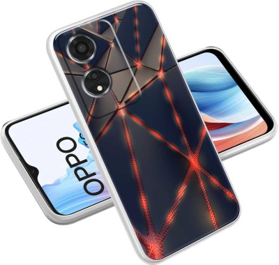 Vascase Back Cover for Oppo A59 5G(Black, Orange, Silicon, Pack of: 1)