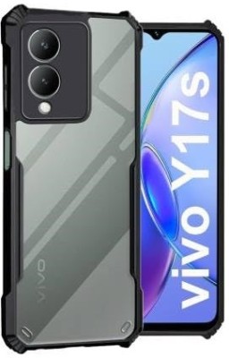 S-Line Back Cover for Vivo Y17s, Exclusive HD Clear Flexible Transparent Case(Black)
