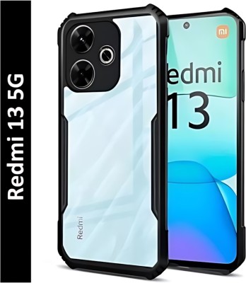 Sciforce Back Cover for Redmi 13 5G, Redmi 13 4G, Poco M6 Plus 5G, IP(Black, Grip Case, Pack of: 1)