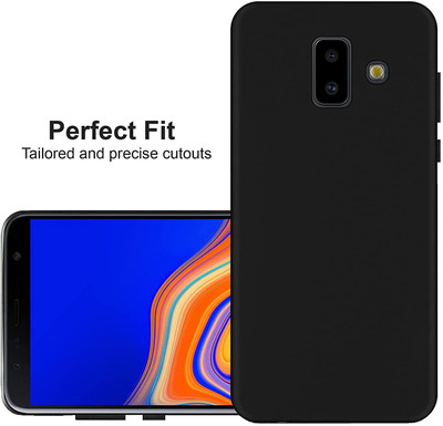 zaperhub Back Cover for Samsung Galaxy J6 Plus(Black, Silicon)