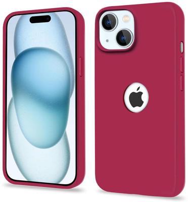 CASEKOO Back Cover for Apple iPhone 15(Maroon, Camera Bump Protector, Silicon, Pack of: 1)