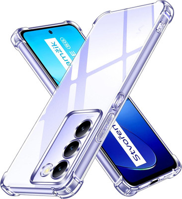 CLOVYR Back Cover for Vivo T3 5G / Vivo Y200e 5G Bumper Silicon Transparent Case(Transparent, Camera Bump Protector, Silicon, Pack of: 1)