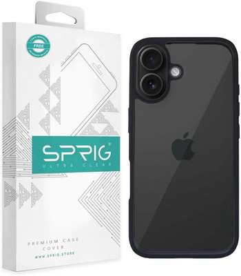 Sprig Back Cover for Apple iPhone 16, iPhone 16(Transparent, Grip Case, Pack of: 1)