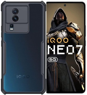 Mersal Back Cover for IQoo Neo 7 : :Gloss Finish Boom TPU(Black, Pack of: 1)