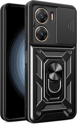 Kypo Back Cover for Vivo V29e(Black, Slider, Pack of: 1)