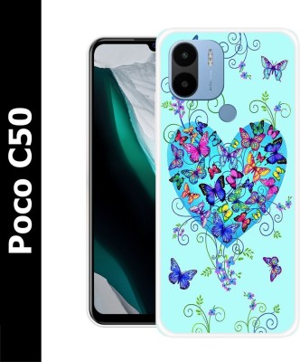 Shivay Mobicase Back Cover for Poco C50, Redmi A1 Plus, Poco C51(Blue, Dual Protection, Silicon, Pack of: 1)