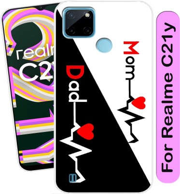 Unitrend Back Cover for Realme C21Y(Transparent, Flexible, Silicon, Pack of: 1)