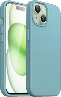 POOJA Back Cover for I Phone 15(Green, Silicon, Pack of: 1)