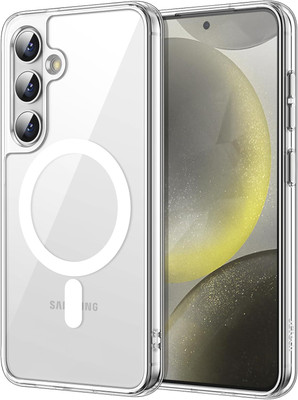 Digilett Back Cover for Samsung S24(Transparent, Magnetic Case, Silicon, Pack of: 1)