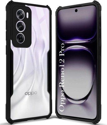 KRBL Back Cover for Oppo Reno12 Pro 5G-x1(Black, Camera Bump Protector, Pack of: 1)