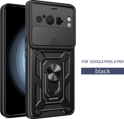 Kypo Back Cover for Google Pixel 8 Pro(Black, Slider, Pack of: 1)