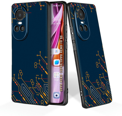 printwhiz Back Cover for OPPO Reno 10 5G, OPPO Reno 10 Pro 5G(Black)