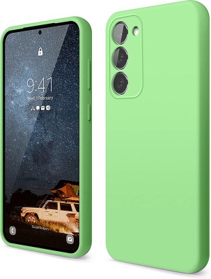 LIRAMARK Back Cover for Liquid Silicone With inner microfibre Samsung Galaxy S23 Plus 5G(Green, Shock Proof, Silicon, Pack of: 1)