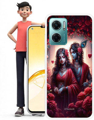 SARTOOLIYA Back Cover for Redmi 11 Prime 5G- GOD- LOVE- KRISHNA- RADHA(Multicolor, Flexible, Silicon, Pack of: 1)
